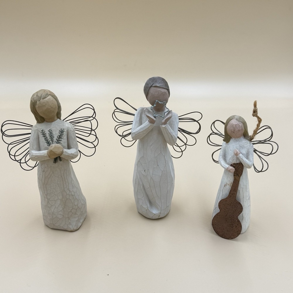 Willow Tree Angels Set of 3 Susan Lordi Demdaco, Song, Remembrance, Bright Star